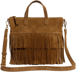 The Transport Crossbody: Suede Fringe Edition