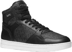 Jacob Leather and Signature Logo High-Top Sneaker