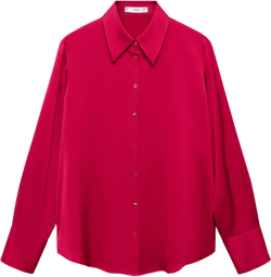 Satin finish flowy shirt