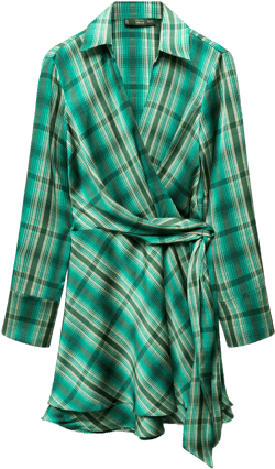 Check bow dress
