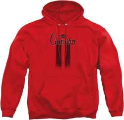 Chevrolet Camaro Stripes Unisex Adult Pull-Over Heather Hoodie, Large, Red