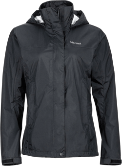 MARMOT Women’s PreCip Rain Jacket | Lightweight, Waterproof, Black, Medium