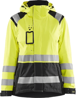 Blaklader Womens 4968 Hi-Viz Shell Jacket Yellow/Black Medium