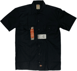 Dickies Men's Short-Sleeve Work Shirt BLACK S