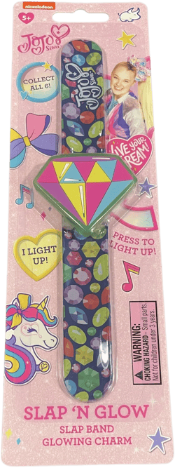 Nickelodeon JoJo Siwa Slap Band Glowing Charm Bracelet