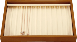 Necklace Organizer, Wood Jewelry Tray,White Necklace Display For Selling,Premium Stackable Jewelry Organizer Trays