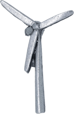Jim Clift Design Wind Energy Lapel Pin