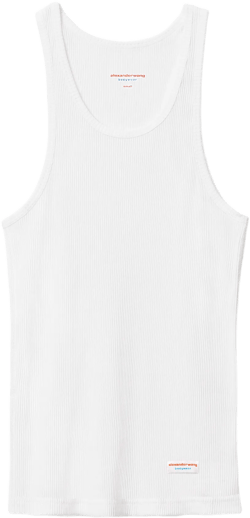 Racerback Tank In Ribbed Cotton Jersey