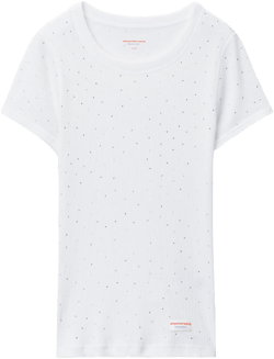 Crystal Hotfix Scoop Neck Tee