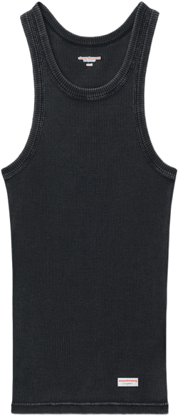 Men's Racerback Tank In Ribbed Cotton