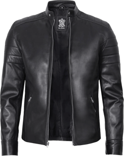 fjackets Cafe Racer Real Leather Jackets for Men - Timeless Style & Unmatched Craftsmanship XX-Large Carrie Black Leather Jacket Men