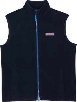 vineyard vines boys Harbor Fleece Vest (Toddler/Little Kids/Big Kids) Large Nautical Navy