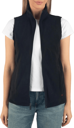 Alpine Swiss Cindy Womens Polar Fleece Vest Zip Up Lightweight Sleeveless Jacket X-Large Black