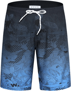APTRO Men's Swim Trunks 9" Quick Dry Swimsuits Beach Bathing Suits Swim Board Shorts Mesh Liner #HWP023 Blue 3X