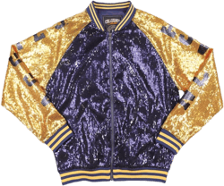 Big Boy North Carolina A&T Aggies S3 Ladies Sequins Jacket [Navy Blue] - ID#39552-115-207-0-0 X-Large Navy Blue