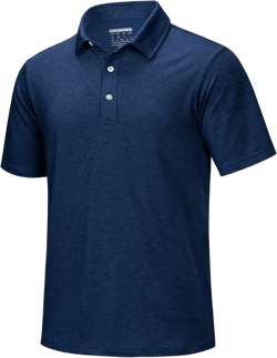 MAGCOMSEN Men's Short-Sleeve Polo,Golf Shirts for Men 3-Button Moisture Wicking,Athletic Outdoor Collared T-Shirt : Clothing, Shoes & Jewelry