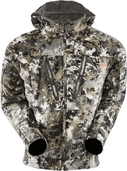 SITKA Gear Men's Stratus Windstopper Water Repellent Ultra-Quiet Fleece Hunting Jacket with Removable Hood