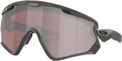 Oakley Wind Jacket 2.0 OO9418 Shield Sunglasses for Men + Bundle Accessory Leash Kit, Microfiber Pouch Matte Olive / Prizm Snow Black Iridium 45 Millimeters