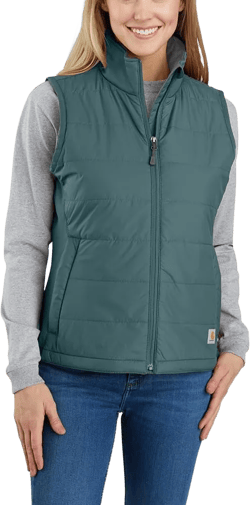 Carhartt Women's Rain Defender Relaxed Fit Lightweight Insulated Vest Large Sea Pine