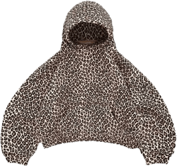 Hoodies Y2k Leopard Print Hoodies for Women Men Cheetah Print Sweatshirt Graphic Hoodies 2000s Sweatshirt Large Brown