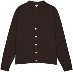 The Cable V-Neck Cardigan