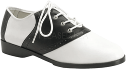 Saddle Shoe Bk&Wt Woman