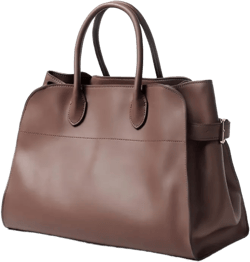 Genuine Leather Women's Large Retro Top-handle Tote Handbag 2024 Large Coffee
