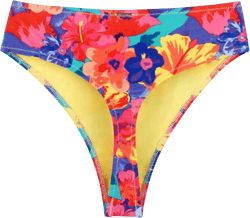 RELLECIGA Women's High Waisted High Cut Thong Bikini Bottom Medium Colorful Floral