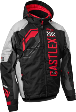 Castle X Men's Strike G5 Jacket (Black/Silver/Red - 3X-Large)