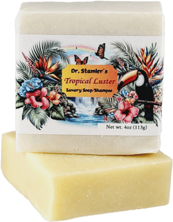 Tropical Luster with Jojoba  Soap/Shampoo Bar for Sensitive Skin-100% Organic Oils and Butters