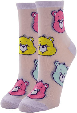 Care Bear Print Crew Socks