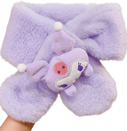 Sanrio Sanrio Autumn And Winter Cute Sanrio Doll Scarf Women's Winter Plush Neck Thickened Windproof Imitation Rabbit Hair Warm Neck Cover