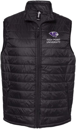 High Point University, Puffer Vest, Mens Puffy Vest, High Point University Logo Vest, HPU Outerwear