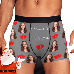 Photo Custom Men Boxers Briefs, Personalize Boxers with Face, Custom Underwear to Groom, Best Birthday/Wedding/Anniversary Gifts for Him