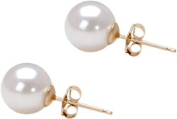 Akoya Pearl Earrings Studs AAA 5mm-10mm Sterling Silver Earrings for Women Japanese White Pearl Stud Earrings Sets with Certification