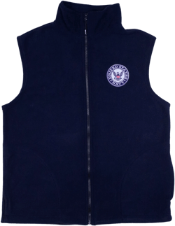 USA Made Polar Fleece Vest Navy
