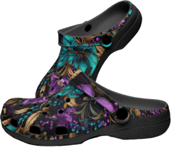 Cottagecore Floral Gardener Shoes Moody Dark Academia Clothing Goblincore Black Botanical Clogs Apothecary Herbs Plants Eclectic Maximalist
