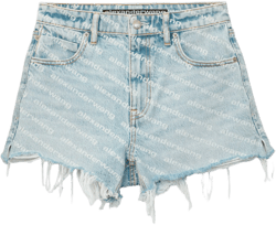 Bite Logo Short In Pebble Bleach Denim