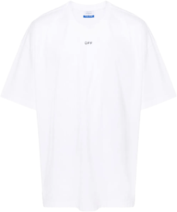 logo-stamp cotton T-shirt