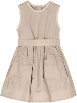 pleated A-line dress