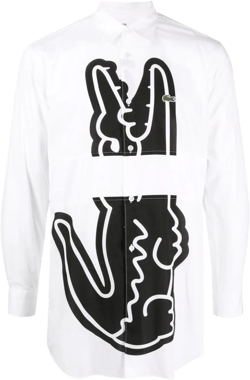 x Lacoste logo-print cotton shirt