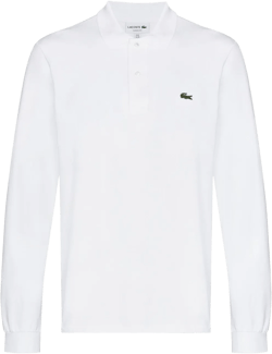 logo-patch long-sleeve polo shirt