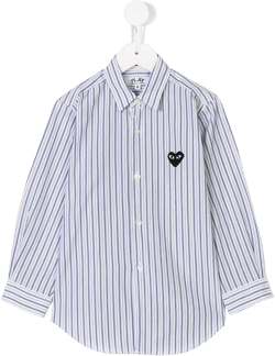 heart pinstripe shirt