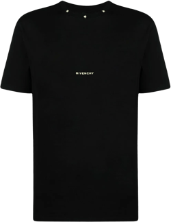 logo and stars-embroidered T-shirt