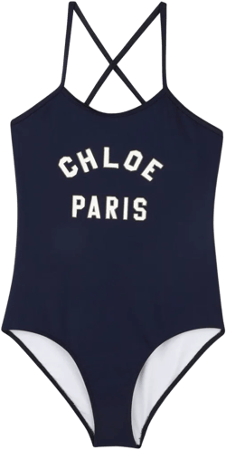 logo-print swimsuit