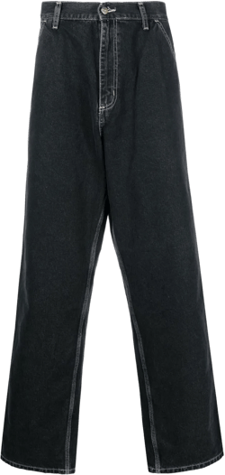 Simple straight-leg jeans