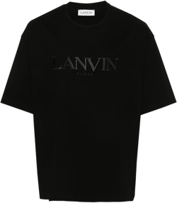 logo-embroidered cotton T-shirt