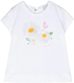 St. Flowers cotton T-shirt