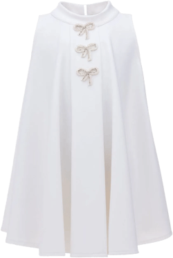 Ava bow-embellishment dress