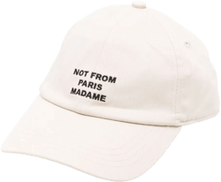 Not From Paris cotton baseball cap